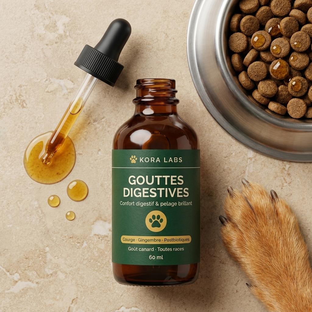 Kora Labs – Gouttes Digestives Pour Chien