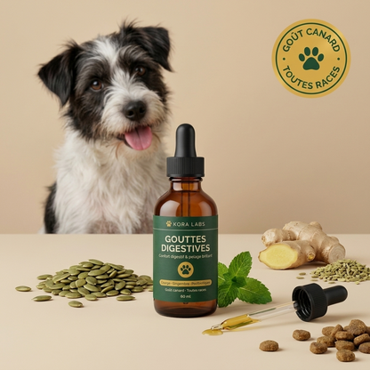Kora Labs – Gouttes Digestives Pour Chien