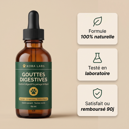 Kora Labs – Gouttes Digestives Pour Chien